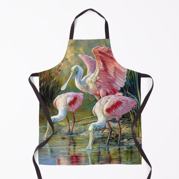 Item preview, Roseate Spoonbills at the water's edge designed and sold by Brian Tarr.