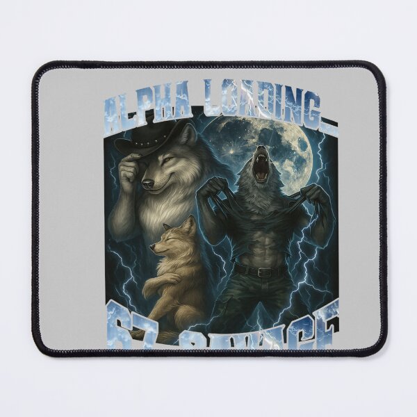 Item preview, Alpha Wolf Loading 67 Percent Savage Funny Wolves Gen Z Meme designed and sold by mjohnson9.