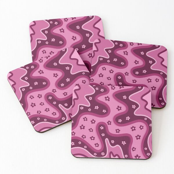 Item preview, Wavy Floral Shades of Rose designed and sold by she who creates.