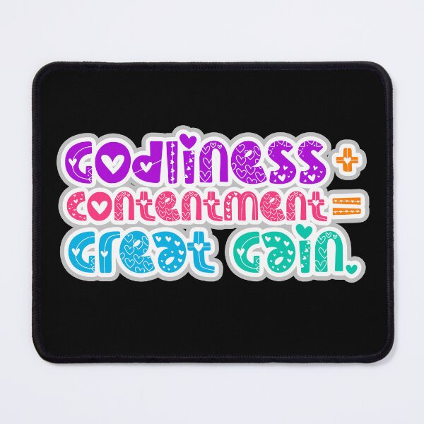 Item preview, Godliness with Contentment is Great Gain designed and sold by Bikers777.