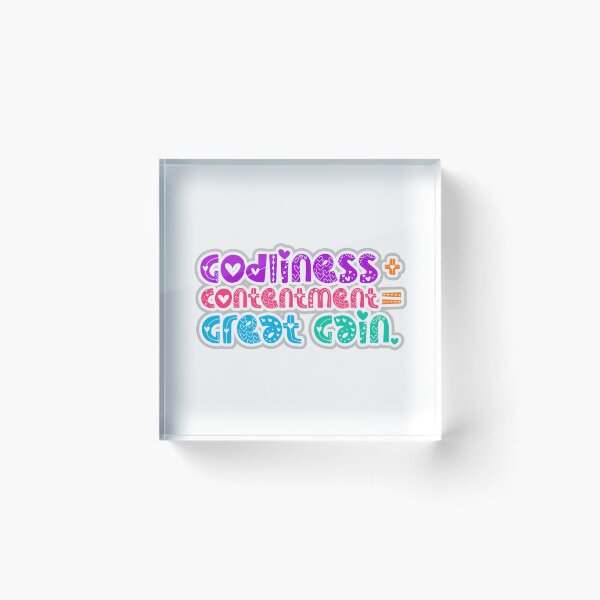 Item preview, Godliness with Contentment is Great Gain designed and sold by Bikers777.