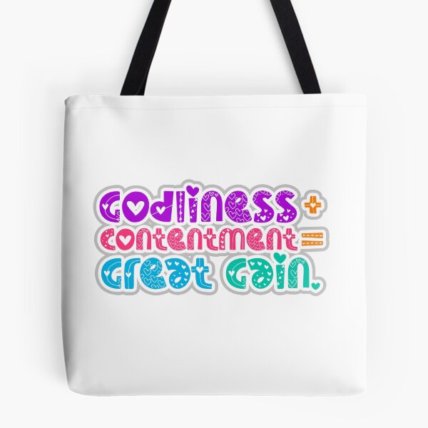 Item preview, Godliness with Contentment is Great Gain designed and sold by Bikers777.