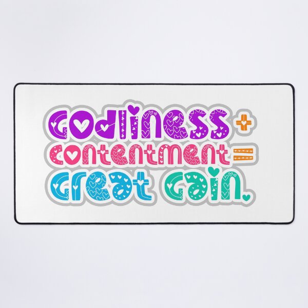 Item preview, Godliness with Contentment is Great Gain designed and sold by Bikers777.