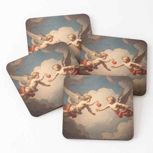 Item preview, Painting of two cupids designed and sold by MendaciousMina.
