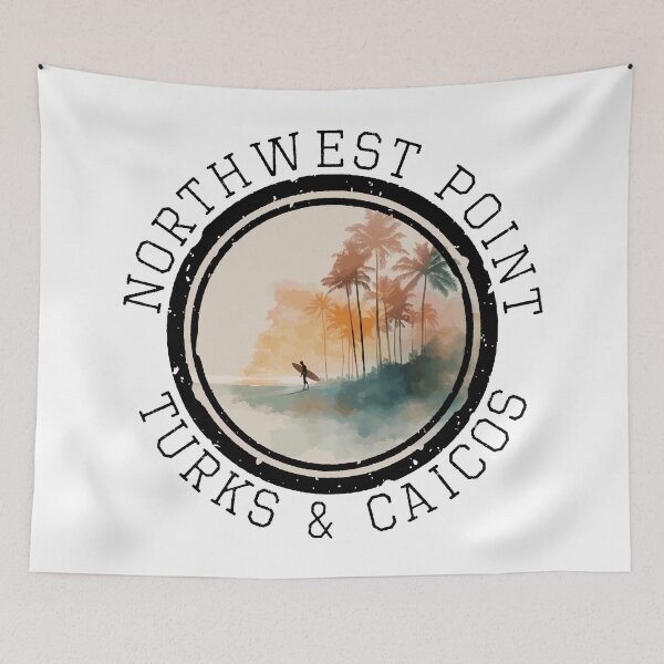 Item preview, Northwest Point - Turks and Caicos (with Black Lettering) designed and sold by VelvetRoom.