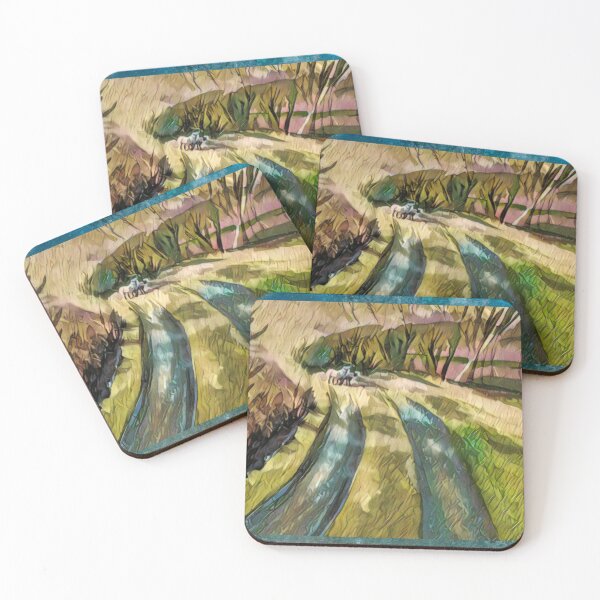 Item preview, Bucolic Scene with Sheep designed and sold by oh-bi-me.