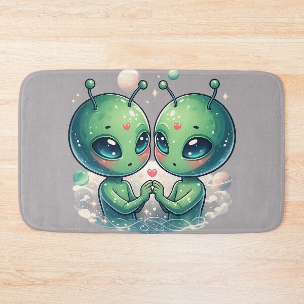 Item preview, Cute Alien Valentines - Sci Fi Lovers Valentine's Day designed and sold by FriskyLemur.