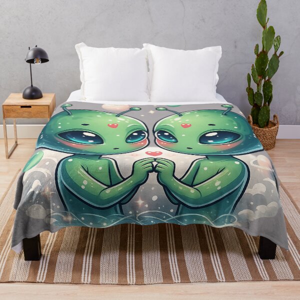 Item preview, Cute Alien Valentines - Sci Fi Lovers Valentine's Day designed and sold by FriskyLemur.
