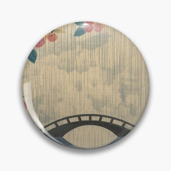 Item preview, Deconstructed Ukiyo-e: Abstract Rain & Misaligned Washi Texture designed and sold by Vandy Fullam.