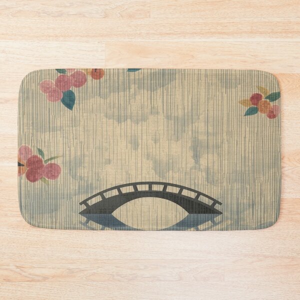 Item preview, Deconstructed Ukiyo-e: Abstract Rain & Misaligned Washi Texture designed and sold by Vandy Fullam.