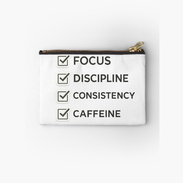 Item preview, Daily Essentials Checklist – Focus Discipline Consistency Caffeine designed and sold by Raven Studios.