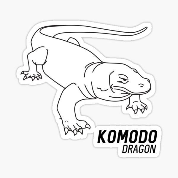 Komodo Dragon Stickers | Redbubble