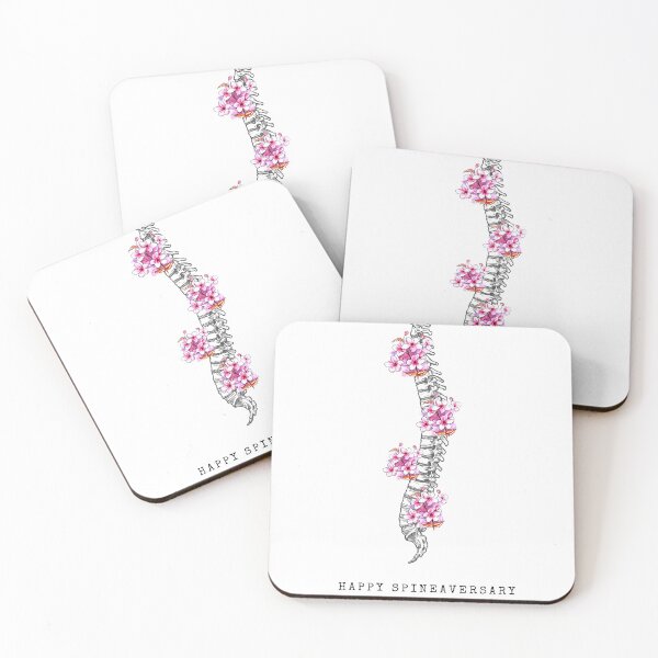 Item preview, Happy Spineaversary| Spinal fusion| Scoliosis warrior|Scoliosis Journey – Spinal Fusion Spine Illustration designed and sold by Sanjyoti patil.