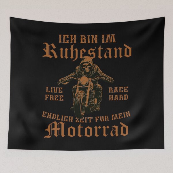 Item preview, Retirement Motorcycle Retiree Saying Vintage designed and sold by MaximWundersee.