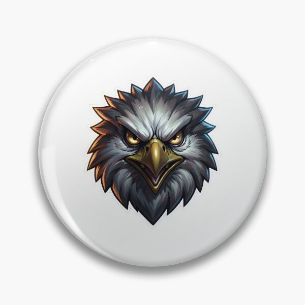 Item preview, Fierce Eagle Head Mascot – Powerful Predator Bird Illustration designed and sold by Kavya Art.