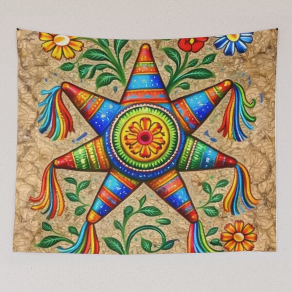 Item preview, Traditional Mexican Star Piñata Artwork designed and sold by mythographiaart.