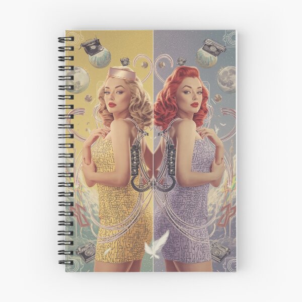 Item preview, Cyber-Glam Twins: Retro-Futuristic 1950s Pin-Up & Circuit Board Art designed and sold by MissSaylor.