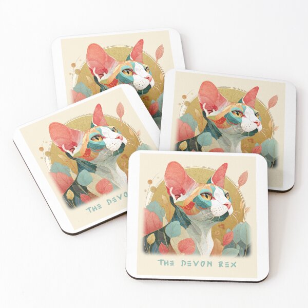 Item preview, The Devon Rex – Regal Whimsy Cat Art designed and sold by ForeverPrintsOK.