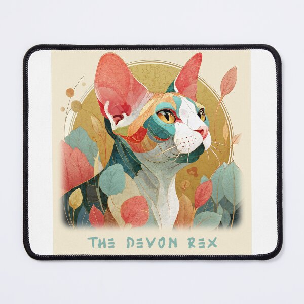 Item preview, The Devon Rex – Regal Whimsy Cat Art designed and sold by ForeverPrintsOK.