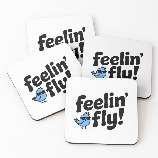 Item preview, Feelin' Fly! Cute Bird Pun designed and sold by PMCreative.