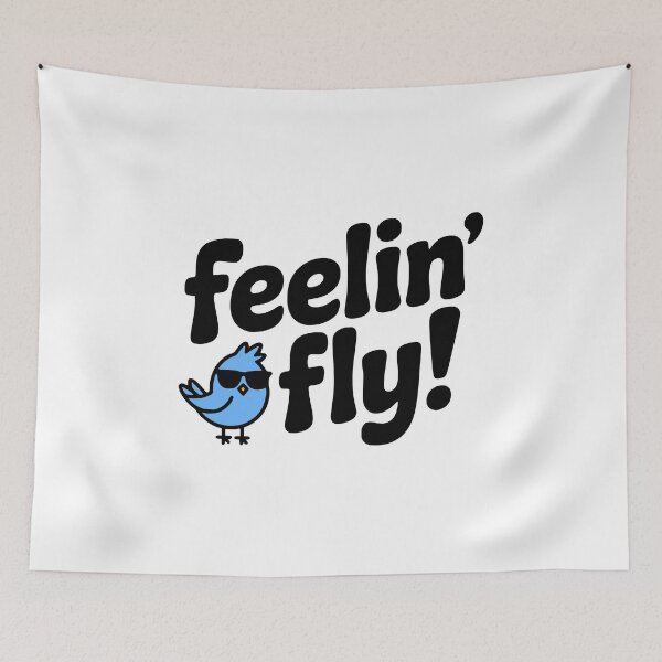Item preview, Feelin' Fly! Cute Bird Pun designed and sold by PMCreative.