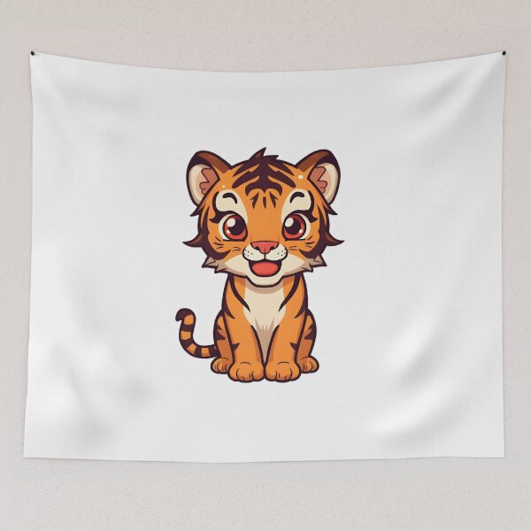 Item preview, Cute Baby Tiger Sticker designed and sold by Teewave-Ashish.