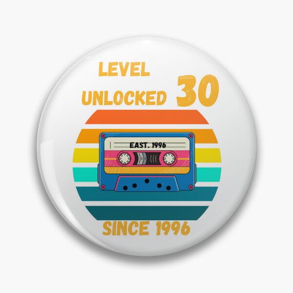 Artikelvorschau, Level 30 Vintage Cassette Geburtstags-Shirt – Retro-Gamer-Style von 1996 entworfen und verkauft von KapiPrint.