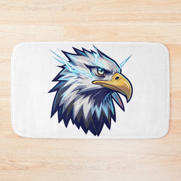 Item preview, Electric Eagle Head – Lightning Power Mascot Vector Art designed and sold by Kavya Art.