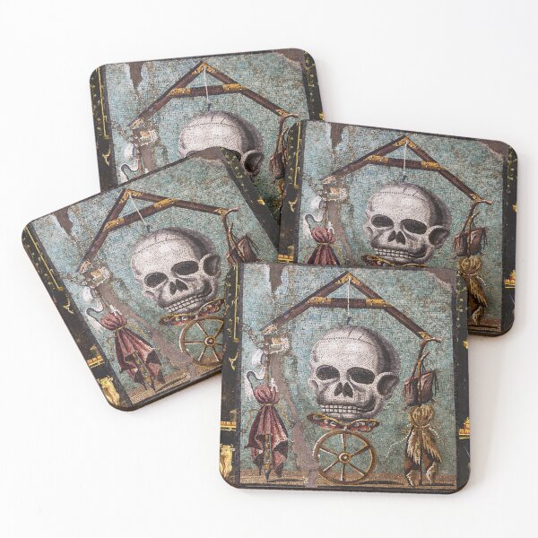 Item preview, POMPEII COLLECTION / MEMENTO MORI, SKULL ,BUTTERFLY  AND WHEEL OF FORTUNE designed and sold by BulganLumini.
