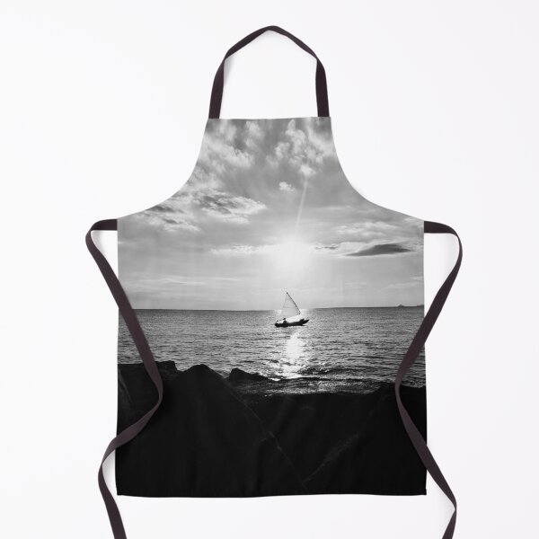 Item preview, Black and white minimal seascape decor art  designed and sold by Natart1004.