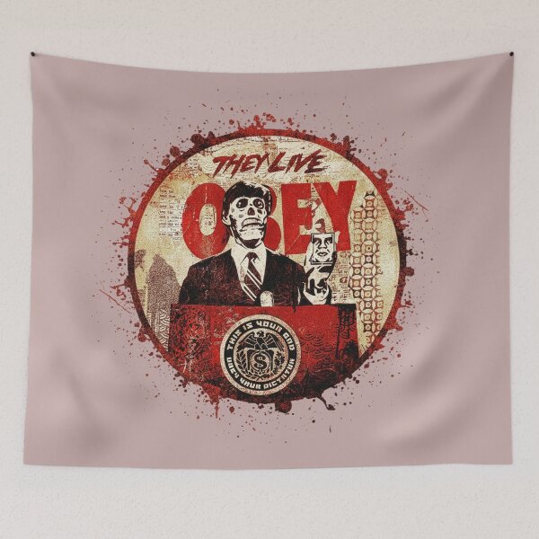 Item preview, THEY LIVE - OBEY - CONSUME - STAY ASLEEP designed and sold by Big Bang Canvas.