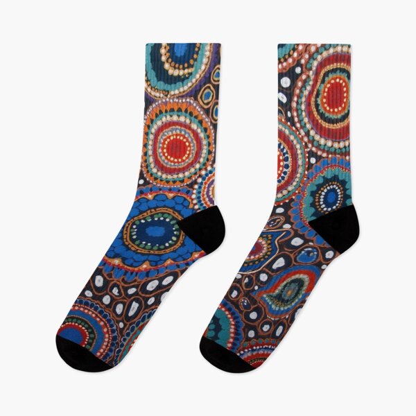 Item preview, Aboriginal Inspired Art - Abstract Vivid Circles Of Life designed and sold by GrinGalore.