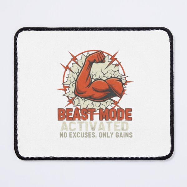 Item preview, Beast mode activated, no excuses only gains|power punch designed and sold by BuiltByDiscipline.