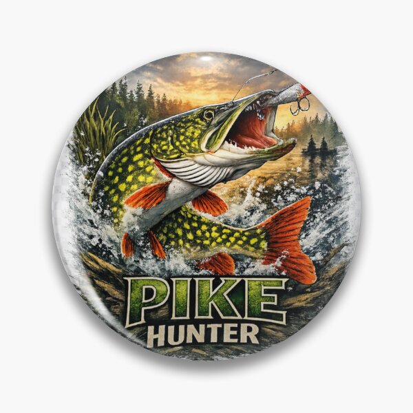 Item preview, Pike Hunter – Predator Fishing Artwork designed and sold by ViralColor.