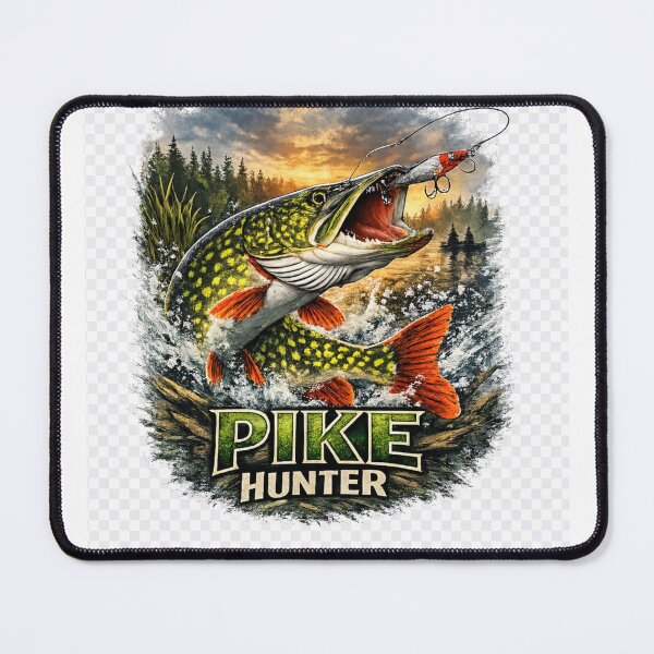 Item preview, Pike Hunter – Predator Fishing Artwork designed and sold by ViralColor.