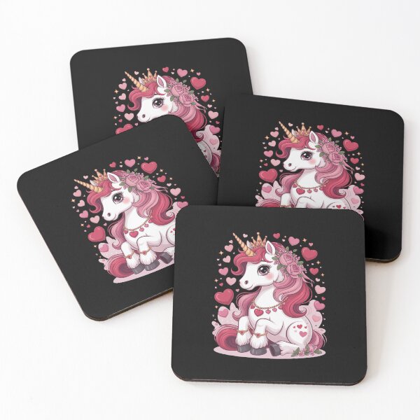 Item preview, Cute Pink Crowned Unicorn Princess Gift For Girls designed and sold by CORJIDOG-ART.