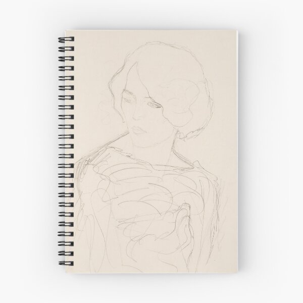 Item preview, Portrait of a Lady by Gustav Klimt: Minimalist Vienna Secession Poster designed and sold by artofuniverse.