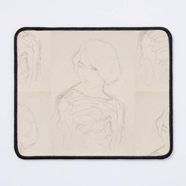 Item preview, Portrait of a Lady by Gustav Klimt: Minimalist Vienna Secession Poster designed and sold by artofuniverse.
