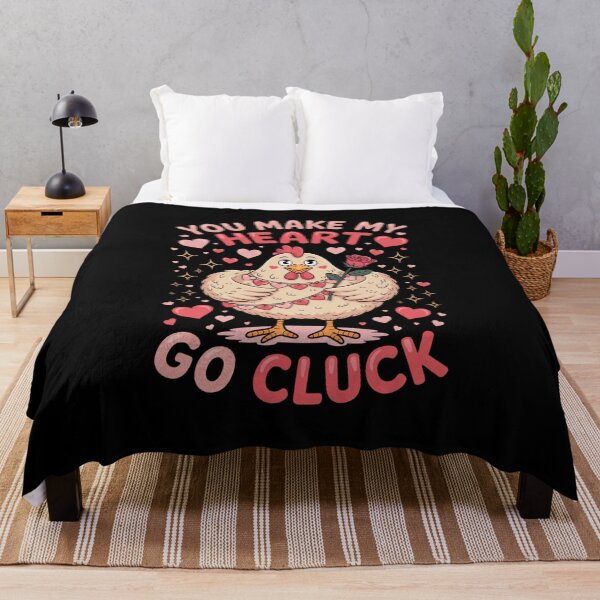 Item preview, You Make My Heart Go Cluck Chicken Valentine designed and sold by CORJIDOG-ART.