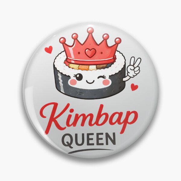 Item preview, Kimbap Queen Korean Food Lover Cute Illustration designed and sold by HowToCanadian.