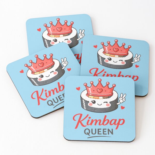 Item preview, Kimbap Queen Korean Food Lover Cute Illustration designed and sold by HowToCanadian.