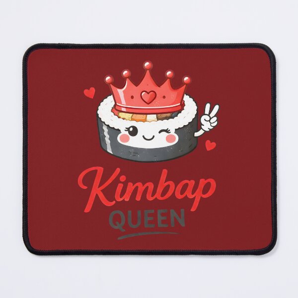 Item preview, Kimbap Queen Korean Food Lover Cute Illustration designed and sold by HowToCanadian.
