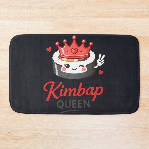 Item preview, Kimbap Queen Korean Food Lover Cute Illustration designed and sold by HowToCanadian.