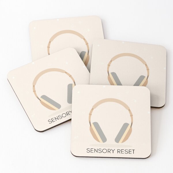 Item preview, Sensory Reset Headphones Minimal Illustration designed and sold by CreatedbyKandJ.