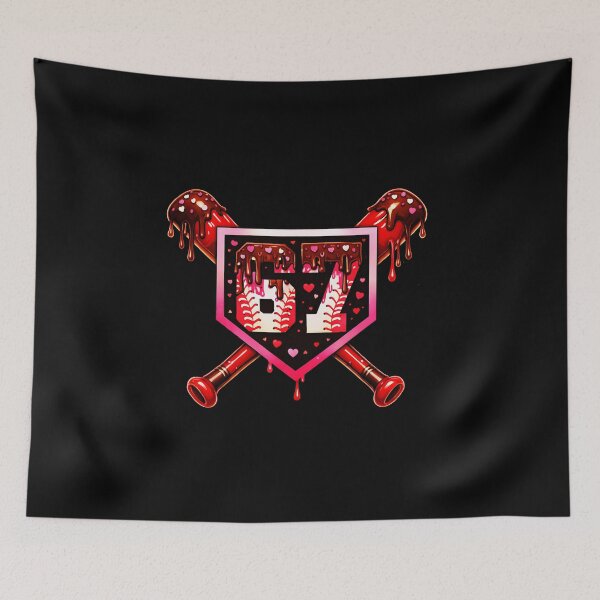 Item preview, 67 Baseball Number Chocolate Drip Valentine Style designed and sold by miaa-artistshop.