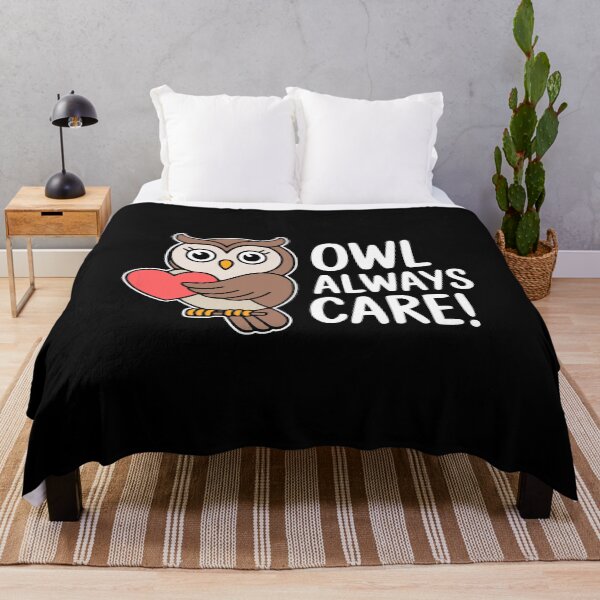 Item preview, Owl Always Care! Funny Owl Pun designed and sold by PMCreative.