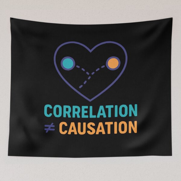 Item preview, Correlation ≠ Causation Funny Science Gift for Researchers designed and sold by Virelo.