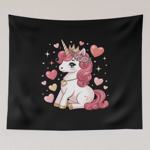 Item preview, Magical Unicorn Princess Crown Hearts Mythical Creature Lover designed and sold by CORJIDOG-ART.