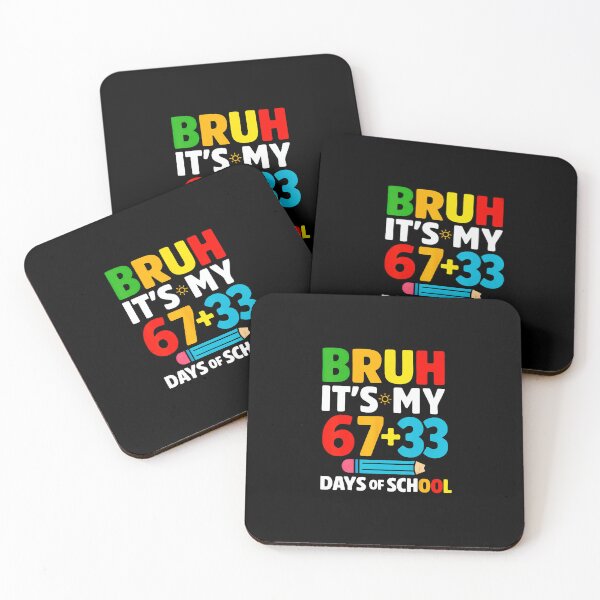 Item preview, BRUH IT’S MY 67+33 DAYS OF SCHOOL Funny 100 Days of School Design designed and sold by gladysenglish.