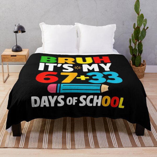 Item preview, BRUH IT’S MY 67+33 DAYS OF SCHOOL Funny 100 Days of School Design designed and sold by gladysenglish.